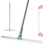 50 Inch Multifunctional Magic Broom Floor Squeegee with Long Handle Adjustable and Silicone Strips, Floor Washer with 180 Degree Rotating