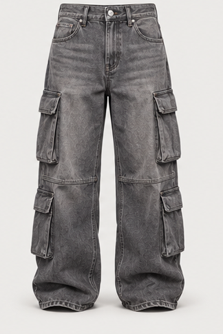 Grey Cargo Denim — AI demo product