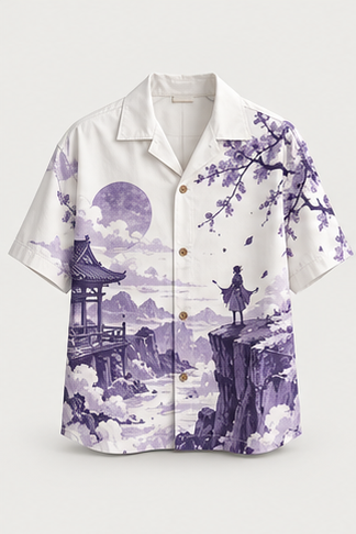 Sakura Camp Collar Shirt — AI demo product